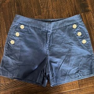 Nautica Blue High Waist Shorts with Nautical Design